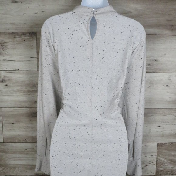 Lane Bryant* Women's Long Sleeve 2" Turtle Neck High/Low Curved Hem Blouse~14/16 - Picture 3 of 10